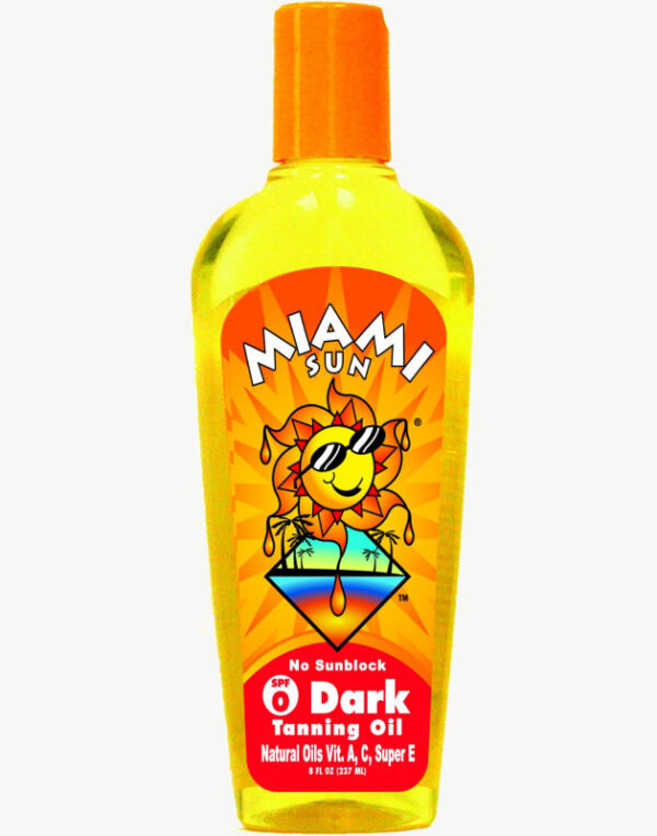 Miami Sun Dark Tanning Oil, SPF 0.