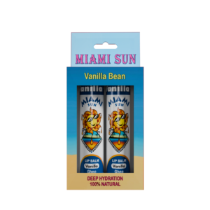 Miami Sun Vanilla Bean Lip Balm 2 Pack